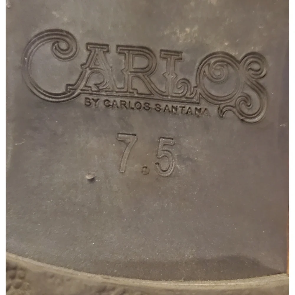 Carlos By Carlos Santana Jada Knee High Slouch Boots‎ Women's Size 7.5 Brown